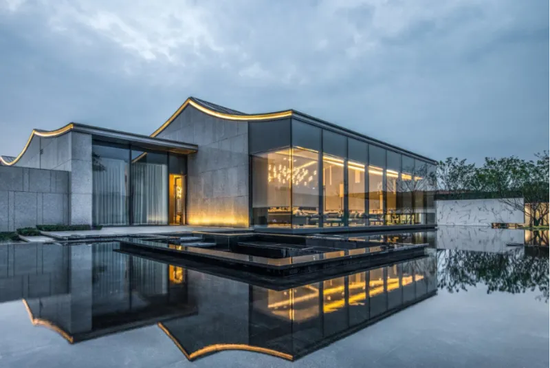 Hemmeligheden bag high-end havevandlandskaber: Applikationskasser af Beata Ceramics' Pure Black & Black Gold Sand Landscape Fliser